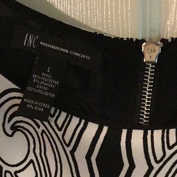 This B & W dress with a pop of pink can be yours! - Picture 2 of 4